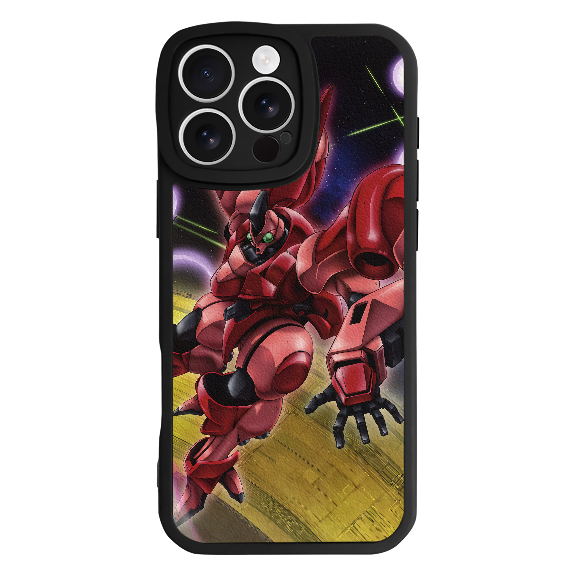 （画像用） 機動戦士ガンダム Mobile Suit Gundam 【iPhone 16シリーズ対応】シリコンスマホケース（レザー調） 材質：シリコン